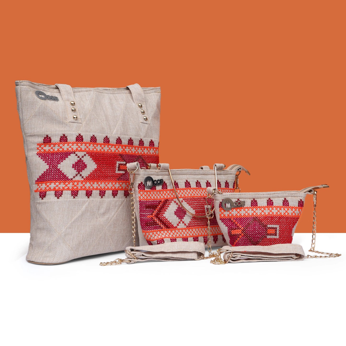 3-in-1 Stylish Handmade Handbags Bundle – Perfect for Women & College Girls Noor Artisan