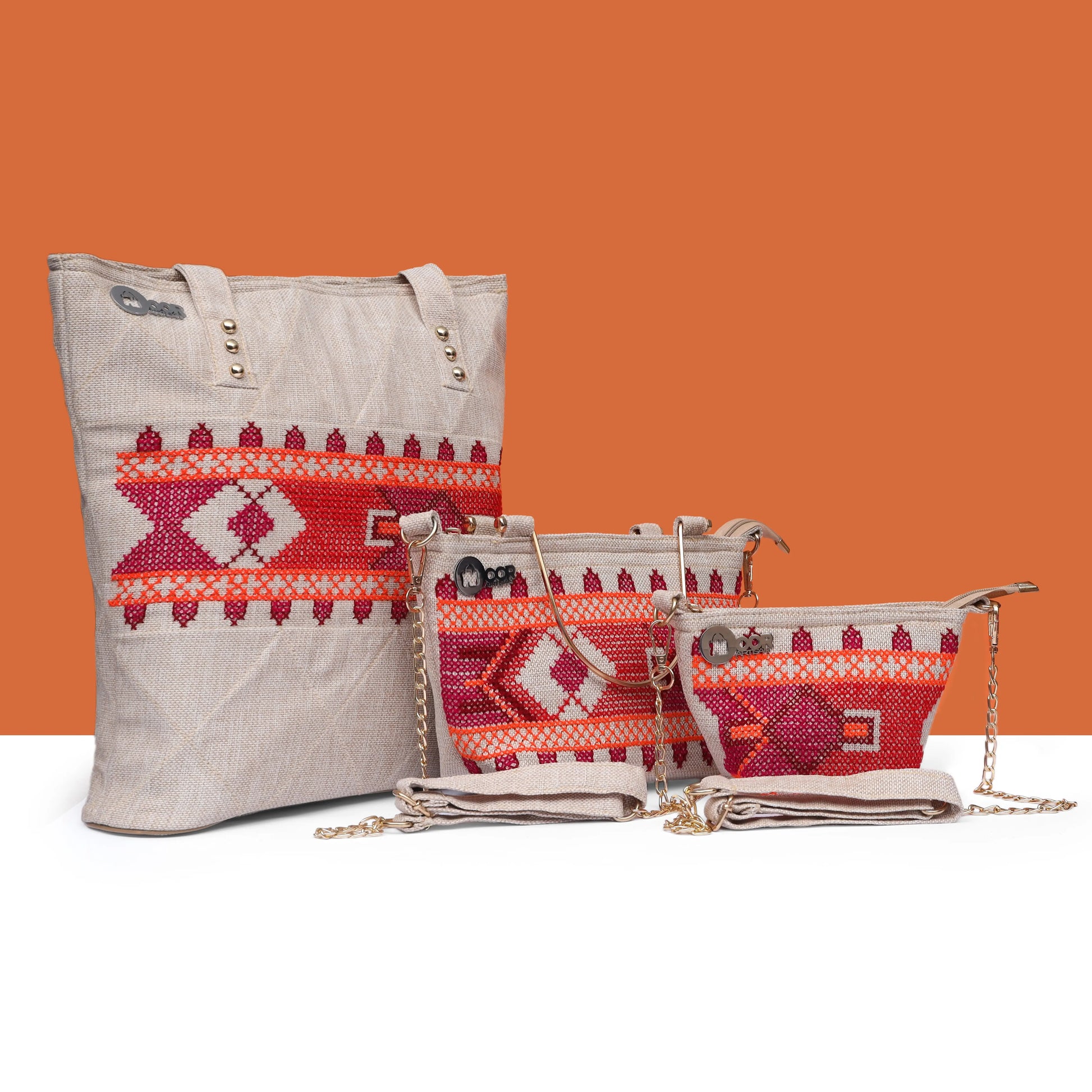 3-in-1 Stylish Handmade Handbags Bundle – Perfect for Women & College Girls Noor Artisan