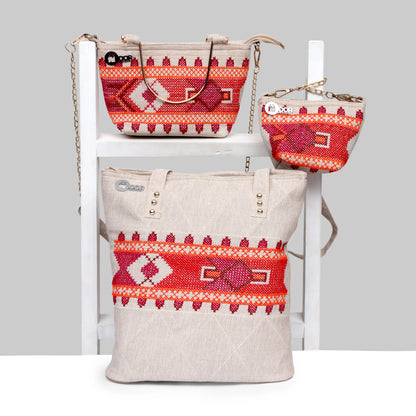 3-in-1 Stylish Handmade Handbags Bundle – Perfect for Women & College Girls Noor Artisan