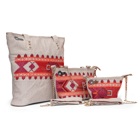 3-in-1 Stylish Handmade Handbags Bundle – Perfect for Women & College Girls Noor Artisan